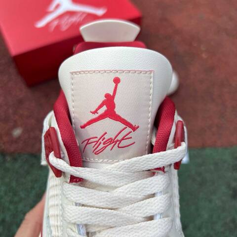 Jordan Air Jordan 4 Retro HV0823-108 Pale Ivory Sierra Red Tough Red EU 41 Basketball Shoe - Men's (BS-87269)