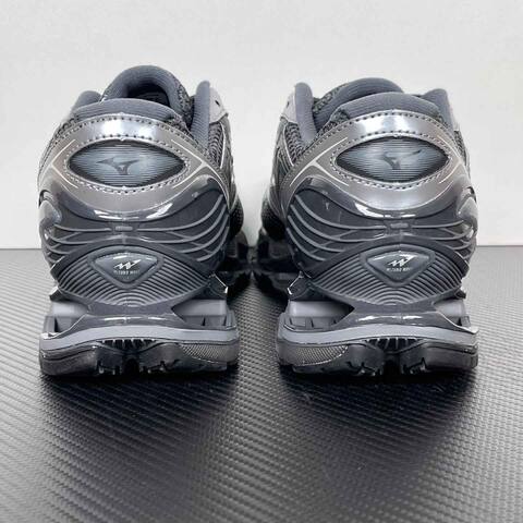 Mizuno Wave Prophecy LS A251103 Black Metallic Silver Dark Gray Running Shoe Running Sneakers (BS-86783)