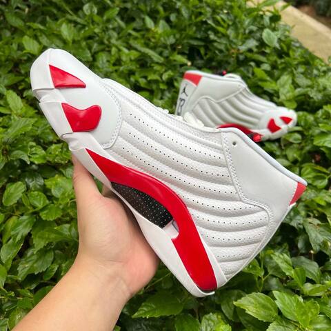 Jordan Air Jordan 14 Retro 487471-100 White Black Varsity Red EU 43 Basketball Shoe - Men's (BS-87331)