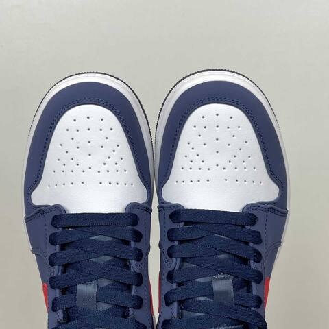 Jordan Air Jordan 1 Low CZ8454-400 Navy Blue White Red Sneaker (BS-87183)