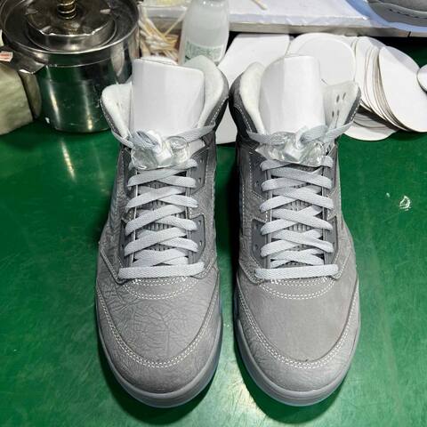 Jordan Air Jordan 5 DD0587-002 Wolf Grey White Ice Blue Basketball Shoe (BS-87288)