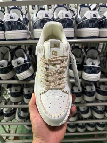 MLB Chunky Liner 3 ASXM046 Off White Beige Gold Skate Shoe Skate Sneakers (BS-86884)