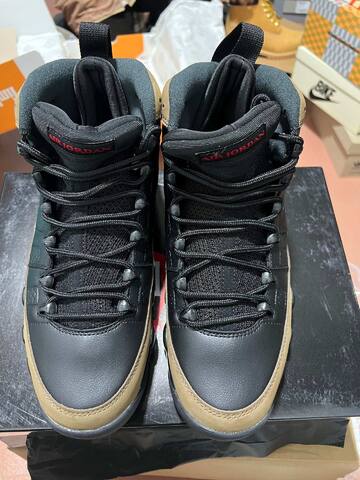 Jordan Air Jordan 9 Retro HV4794-030 Black True Red Light Olive US 10 5 EUR 44 5 Basketball Shoe - Men's (BS-87315)