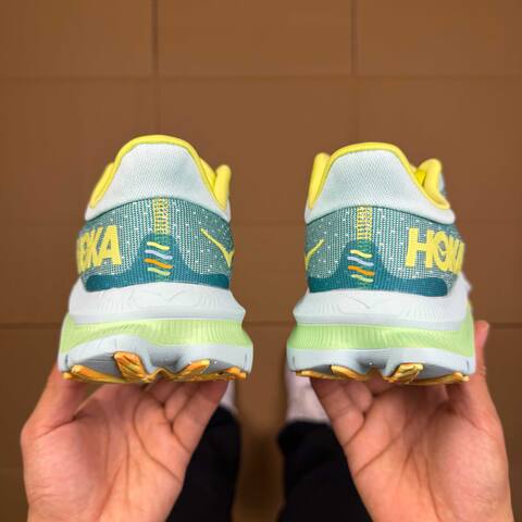 HOKA Kawana Light Blue Lime Green Yellow Running Shoe Running Sneakers (BS-86925)