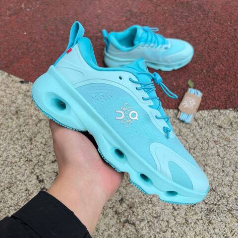 LOEWE x On Cloudsolo 3WF30601748 Turquoise Light Blue US 7 EU 38 UK 5 JP 24 Running Shoe Running Sneakers - Women's (BS-86760)