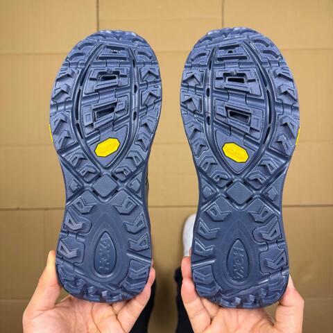 HOKA ONE ONE Mafate Speed 2 Navy Silver Trail Shoe Trail Running Sneakers (BS-86892)