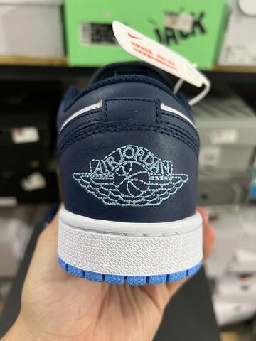 Jordan Air Jordan 1 Low 553558 404 Midnight Navy White University Blue EUR 40 Sneaker - Men's (BS-87152)
