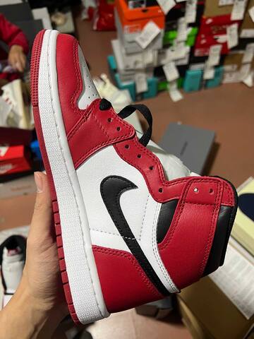 Jordan Air Jordan 1 OG White Red Black Basketball Shoe (BS-87188)