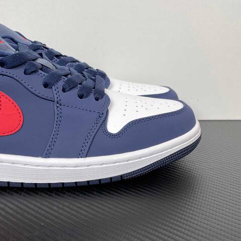 Jordan Air Jordan 1 Low CZ8454-400 Navy Blue White Red Sneaker (BS-87183)