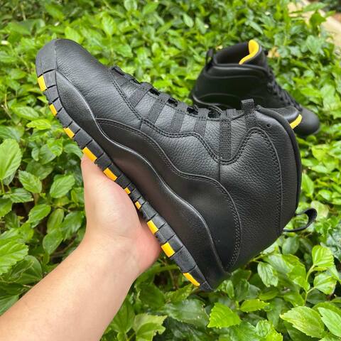 Jordan Air Jordan 10 Retro HOH HJ6779 001 Black Yellow EU 43 Basketball Shoe - Men's (BS-87067)