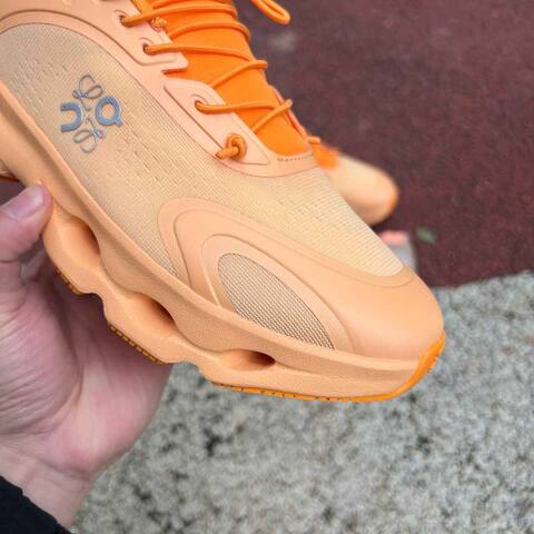 LOEWE x On Cloudsolo 3WF30600663 Orange Peach Silver US 7 EU 38 UK 5 JP 24 Running Shoe Running Sneakers - Women's (BS-86762)