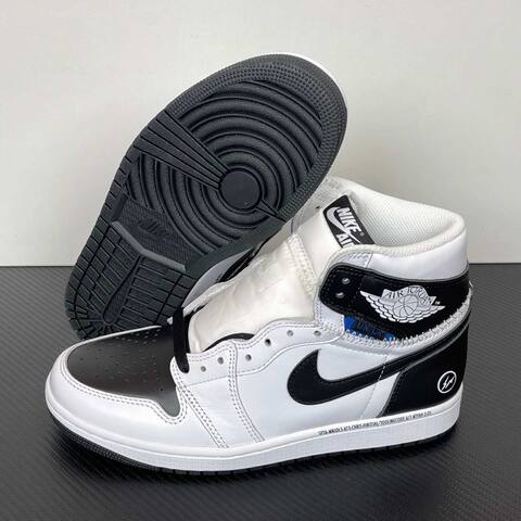 Jordan Union LA x Fragment Design x Air Jordan 1 High II7202-100 White Black Blue Basketball Shoe (BS-87148)