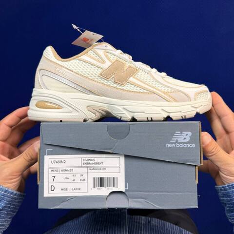 New Balance 740 U740IN2 Off White Beige Cream USA 7 UK 6 5 EU 40 Sneaker - Men's (BS-87095)