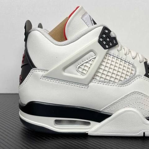 Jordan Air Jordan 4 Flight Club IM4002-100 Sail White Black Red Basketball Shoe (BS-87261)