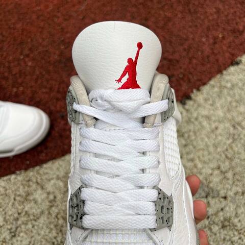Jordan Air Jordan 4 CT8527-100 White Grey Black Basketball Shoe (BS-87257)