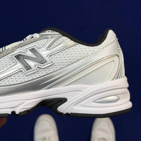 New Balance 740 U740NW2 White Silver Black EU 38 Running Shoe - Women's (BS-87091)