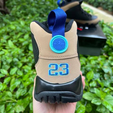 Jordan Air Jordan 9 Retro CT8019 034 Black Light Olive Brown US 9 5 UK 8 5 BR 41 EUR 43 27 5cm Basketball Shoe - Men's (BS-86741)