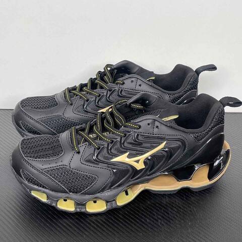 Mizuno Wave Prophecy LS Black Gold Running Shoe Running Sneakers (BS-86781)