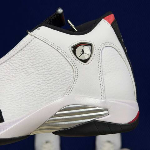 Jordan Air Jordan 14 Retro 487471-160 White Black Red Silver EU 42 5 Basketball Shoe - Men's (BS-87327)