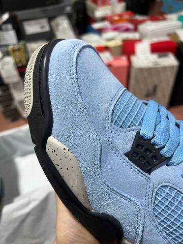 Jordan Air Jordan 4 Retro CT8527 400 University Blue Black Grey EUR 42 Basketball Shoe - Men's (BS-87266)