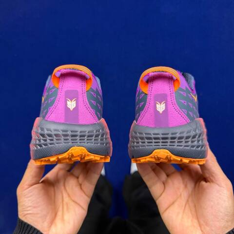 HOKA Speedgoat 2 Purple Orange Dark Grey Coral Trail Shoe Trail Running Sneakers (BS-86814)