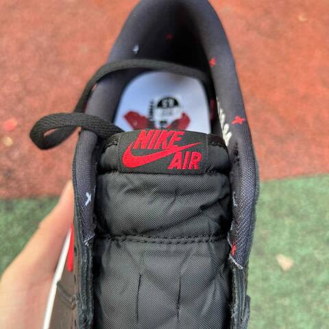 Jordan Air Jordan 1 Retro Low OG IW6276 001 Black Varsity Red US 8 5 UK 7 5 BR 40 EUR 42 26 5 Cm Sneaker - Men's (BS-87213)