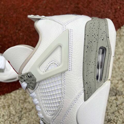 Jordan Air Jordan 4 CT8527-100 White Grey Black Basketball Shoe (BS-87257)