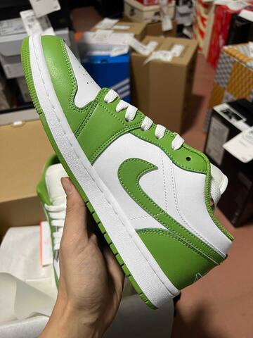 Jordan Air Jordan 1 Low SE HF4823-100 White Green Yellow US 8 5 UK 7 5 EUR 42 Sneaker - Men's (BS-87182)