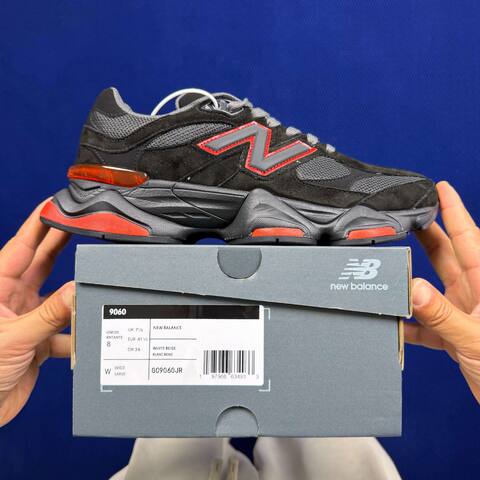New Balance 9060 GC9060JR Black Grey Red EU 36-47 5 Sneaker - Unisex (BS-87080)