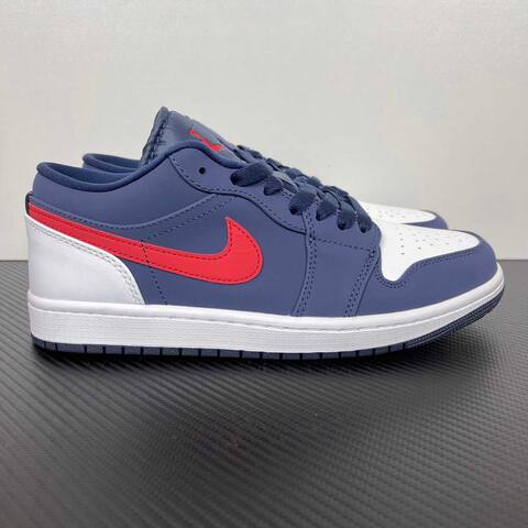 Jordan Air Jordan 1 Low CZ8454-400 Navy Blue White Red Sneaker (BS-87183)
