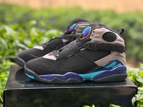 Jordan Air Jordan 8 Retro 305381-006 Black Red Grey Blue EUR 43 Basketball Shoe - Men's (BS-87311)