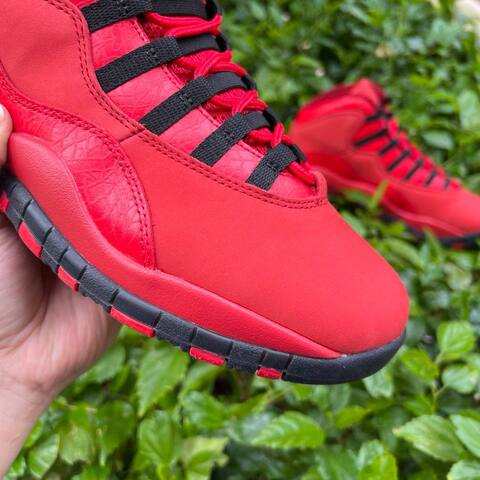Jordan Air Jordan 10 Retro HOH AJ9100 625 University Red Black EU 43 Basketball Shoe - Men's (BS-87066)