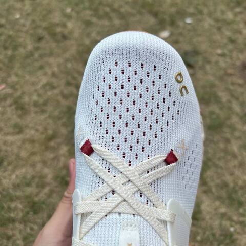 On Cloud X 4 Ivory Cream Burgundy Gold US 8 EU 41 UK 7 5 JP 26 Running Shoe Running Sneakers - Men's (BS-86987)