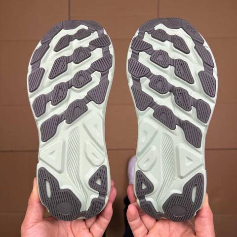 HOKA Clifton 9 White Grey Neon Yellow Mint Green Running Shoe Running Sneakers (BS-86883)