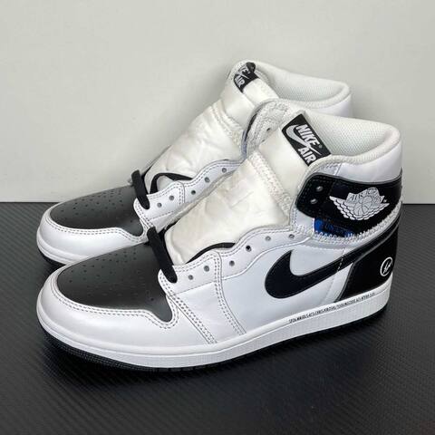 Jordan Union LA x Fragment Design x Air Jordan 1 High II7202-100 White Black Blue Basketball Shoe (BS-87148)