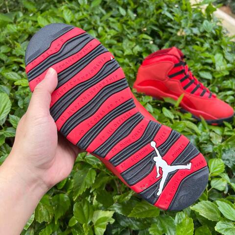 Jordan Air Jordan 10 Retro HOH AJ9100 625 University Red Black EU 43 Basketball Shoe - Men's (BS-87066)