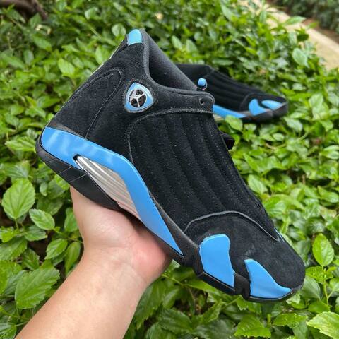Jordan Air Jordan 14 Retro 487471-007 Black White University Blue EUR 43 Basketball Shoe - Men's (BS-87328)