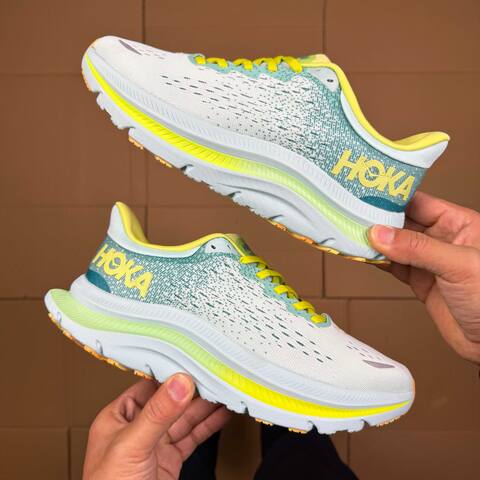 HOKA Kawana Light Blue Lime Green Yellow Running Shoe Running Sneakers (BS-86925)