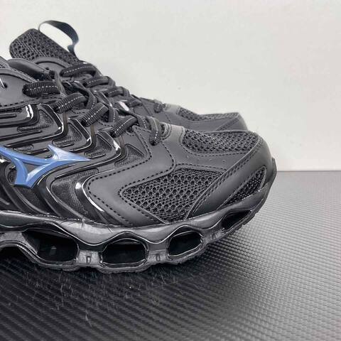 Mizuno Wave Prophecy LS Black Blue 270 9 Running Shoe Running Sneakers (BS-86780)