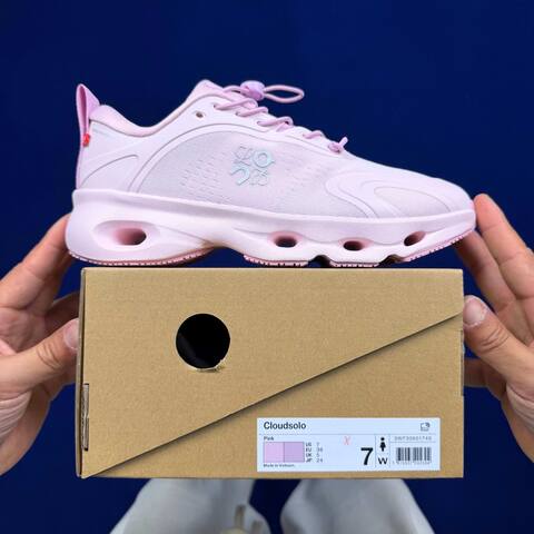 LOEWE x On Cloudsolo Light Pink Running Shoe Running Sneakers (BS-86752)