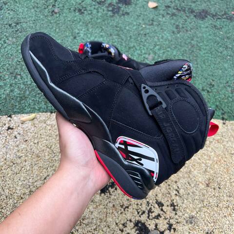Jordan Air Jordan 8 Retro 305381 062 Black True Red White Blue US 8 UK 7 EUR 41 26cm Basketball Shoe - Men's (BS-87309)
