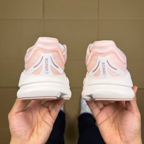 HOKA Bondi 9 Light Pink Off White Rose Running Shoe Running Sneakers (BS-86915)