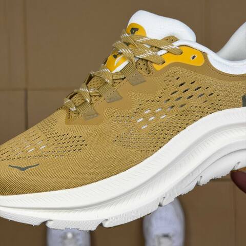 HOKA Kawana 2 Khaki White Yellow Running Shoe Running Sneakers (BS-86916)