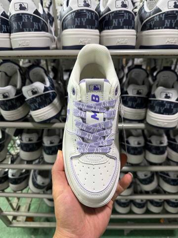 MLB Chunky Liner 3 ASXM046 White Purple Sneaker Casual