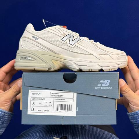 New Balance 740 U740LN1 Off White Beige Silver EU 41 5 Running Shoe - Men's (BS-87094)