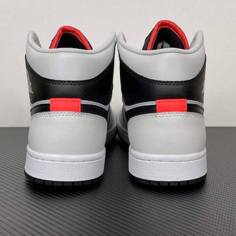 Jordan Air Jordan 1 Mid DQ8426-109 White Black Red Grey Sneaker (BS-87164)