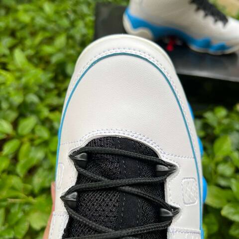 Jordan Air Jordan 9 Retro FQ8992 101 Summit White Black Blue EUR 42 5 Basketball Shoe - Men's (BS-86742)