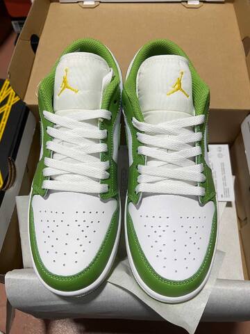 Jordan Air Jordan 1 Low SE HF4823-100 White Green Yellow US 8 5 UK 7 5 EUR 42 Sneaker - Men's (BS-87182)