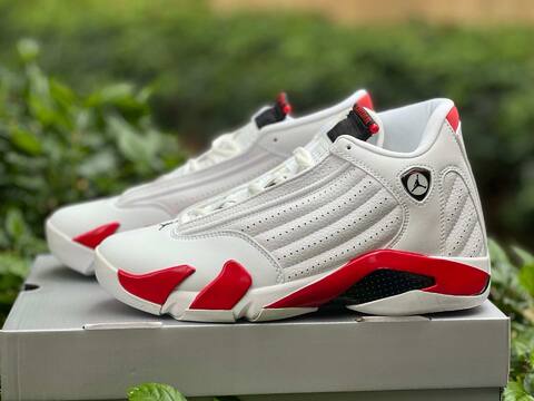 Jordan Air Jordan 14 Retro 487471-100 White Black Varsity Red EU 43 Basketball Shoe - Men's (BS-87331)