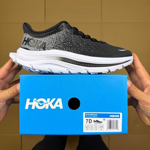 HOKA ONE ONE Kawana Black White Grey Running Shoe Running Sneakers (BS-86924)
